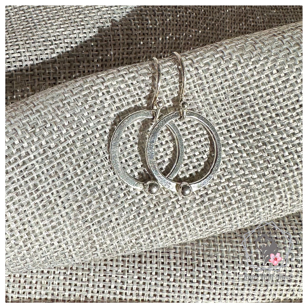 Hoop Droplet Earrings 