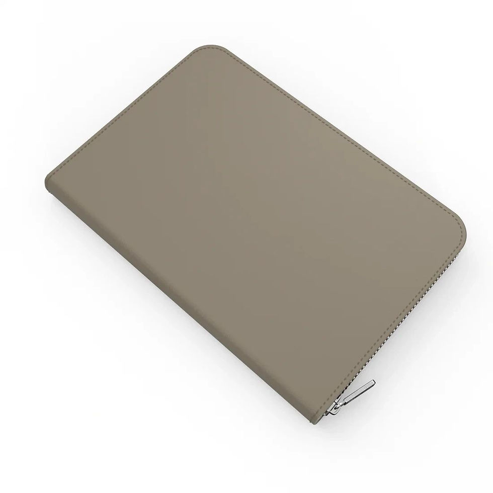 Closed green leather case with zipper, manicure grooming set premium luxury by Germanikure.
