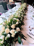 Wedding florals Table at South Lodge