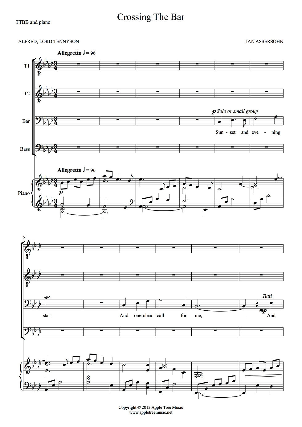 Miniature : Crossing the Bar