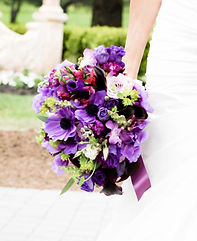 Boho chic Bridal bouquet in purples eggplant amethyst and chartrusse green by Mamb fiori best wedding florist Temecula CA