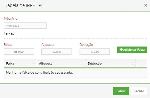 sistema de folha de pagamento