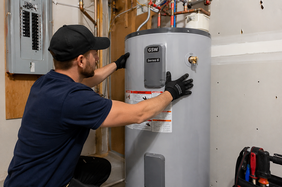 Raccordement électrique 240 volts d'un chauffe-eau vérifié lors d'une installation conforme par un plombier licencié RBQ