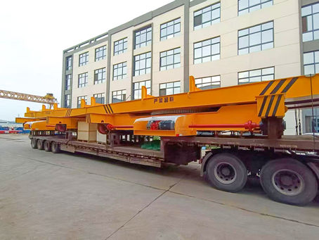 Transfer Cart with Rotating Platform for Manufacturing Plant