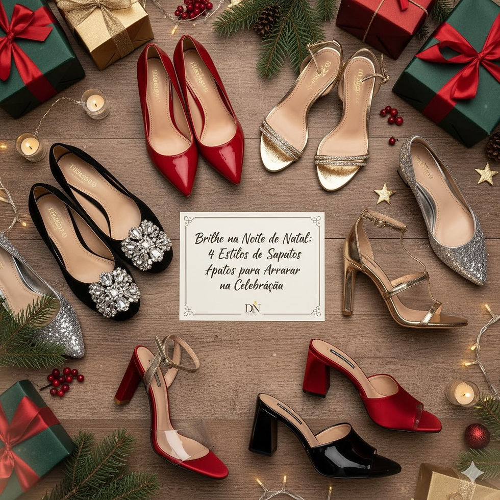 Brilhe na Noite de Natal: 4 Estilos de Sapatos para Arrasar na Celebração
