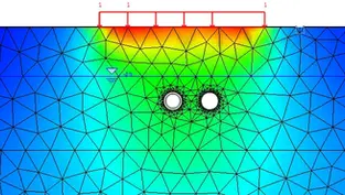 Predicción de asentamientos de líneas de servicios existentes bajo cargas superficiales