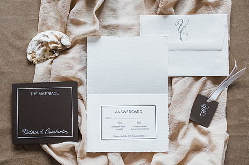 Hochzeitseinladung elegant aus Acryl