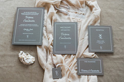 Hochzeitseinladung elegant aus Acryl