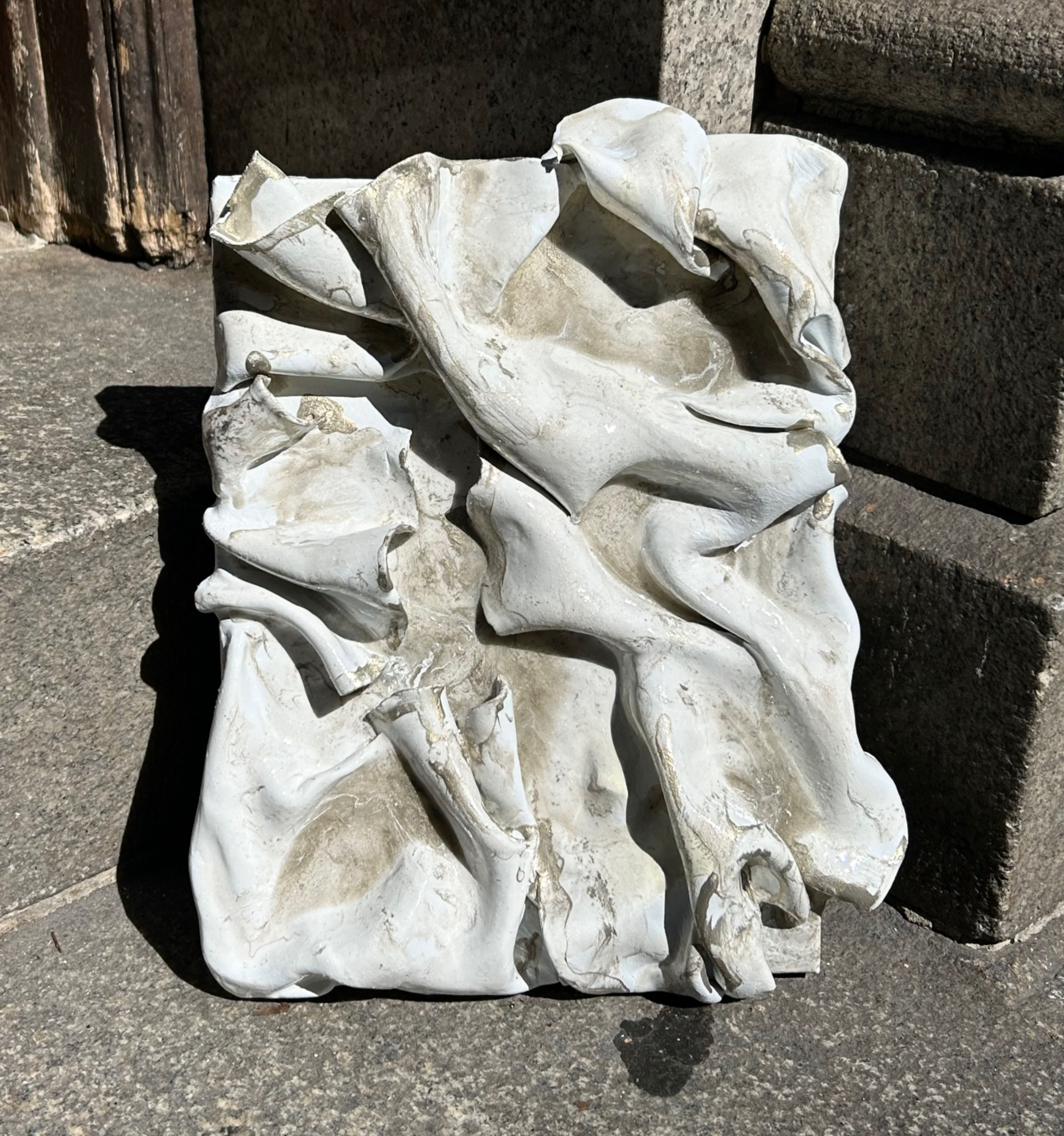 Pearlescent marble Drapery