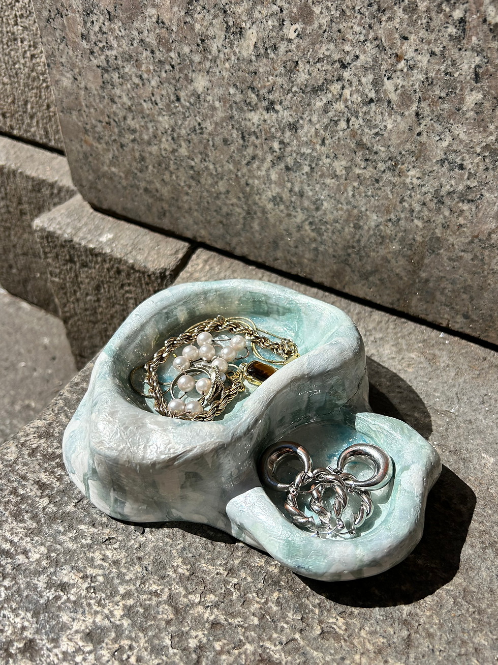 Thumbnail: Turquoise Geode Jewelry Dish 