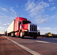 Red Semi Truck