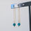 Miniature : Chainettes d'oreilles & palets Apatite Bleue