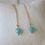 Miniature : Chainettes d'oreilles & palets Amazonite