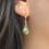 Miniature : Boucles d'oreilles dormeuses & gouttes de Labradorite