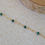 Miniature : Bracelet chaîne perlée & perles de Malachite