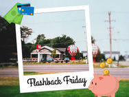 Flashback Friday post showing early 2000s construction of Flagstar Bank in Comstock Park, Michigan, highlighting ground-up commercial building by Fritz Wahlfield Construction