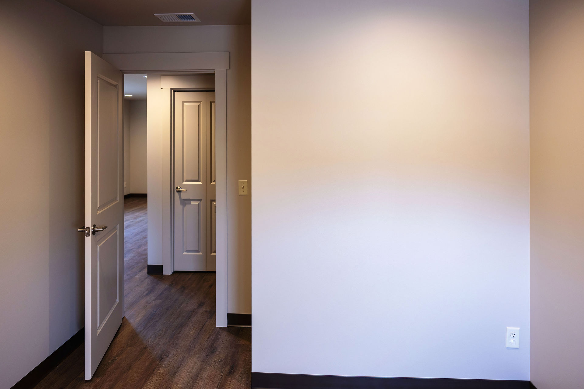 Interior doorway and entry space in Sparta Michigan apartment unit