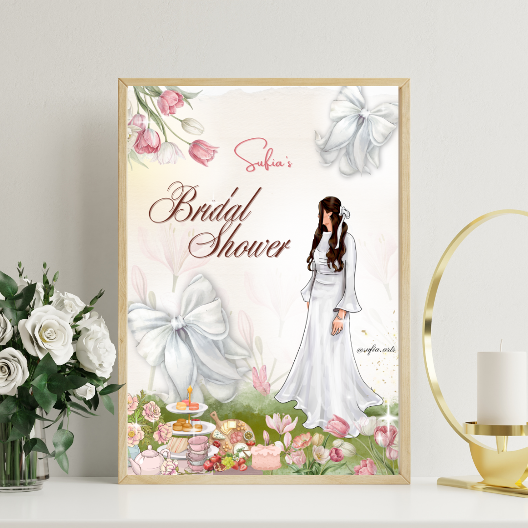 Bridal Shower Illustrated Board