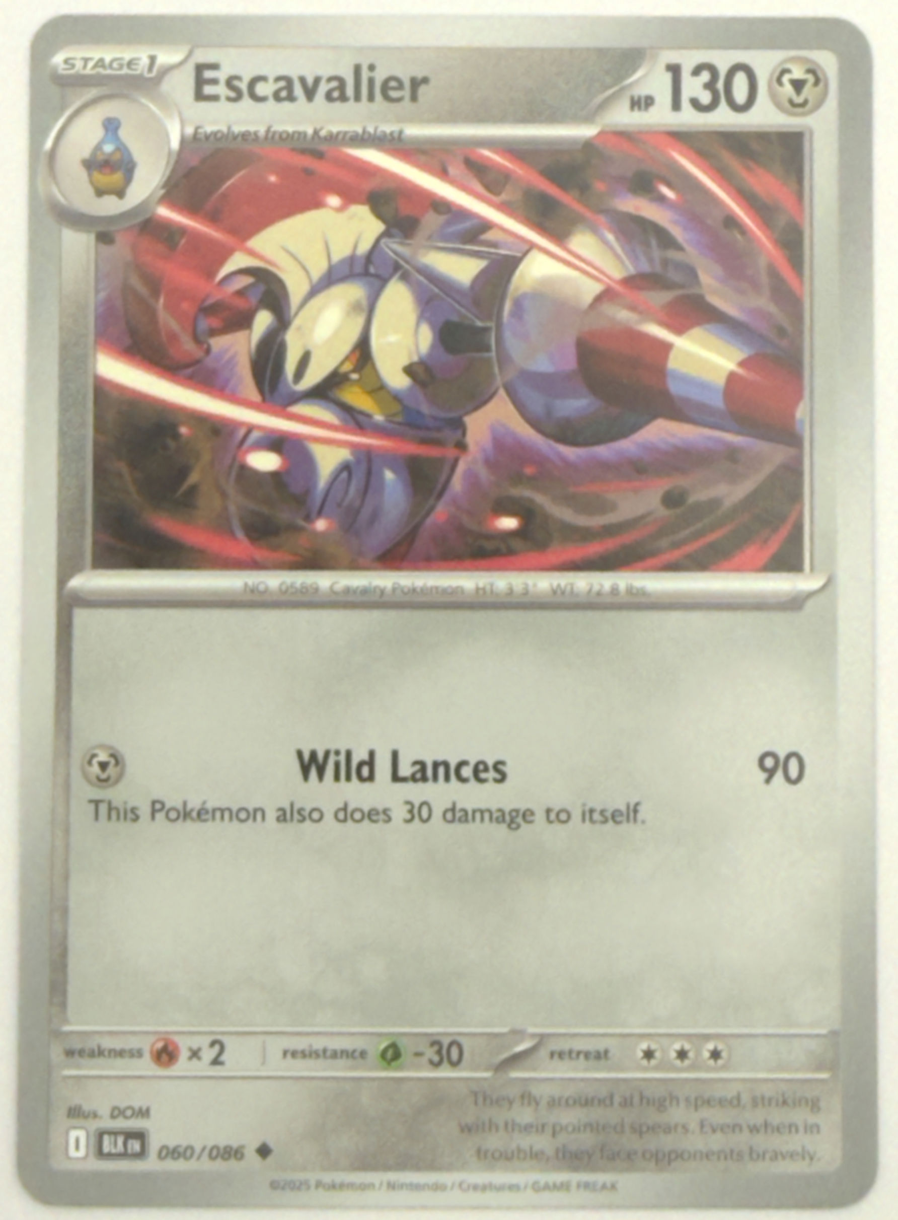 Escavalier #60 Pokemon Black Bolt