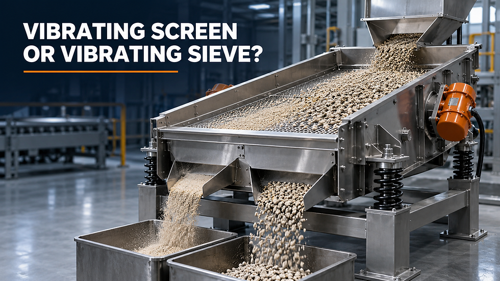 Vibrating Screen vs. Vibrating Sieve - Spiral Elevators