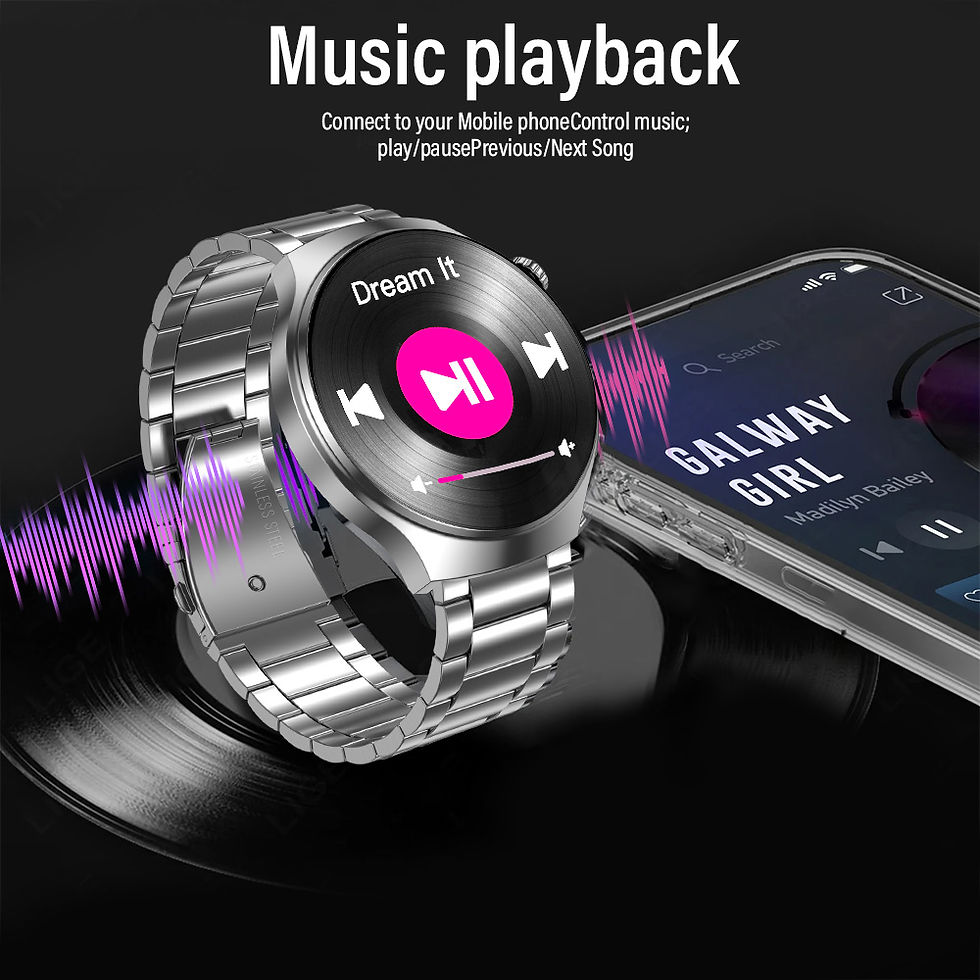 Thumbnail: Relógio Smart Watch  Masculino G.L Wear com Tela HD, Monitoramento de Saúde e Ch
