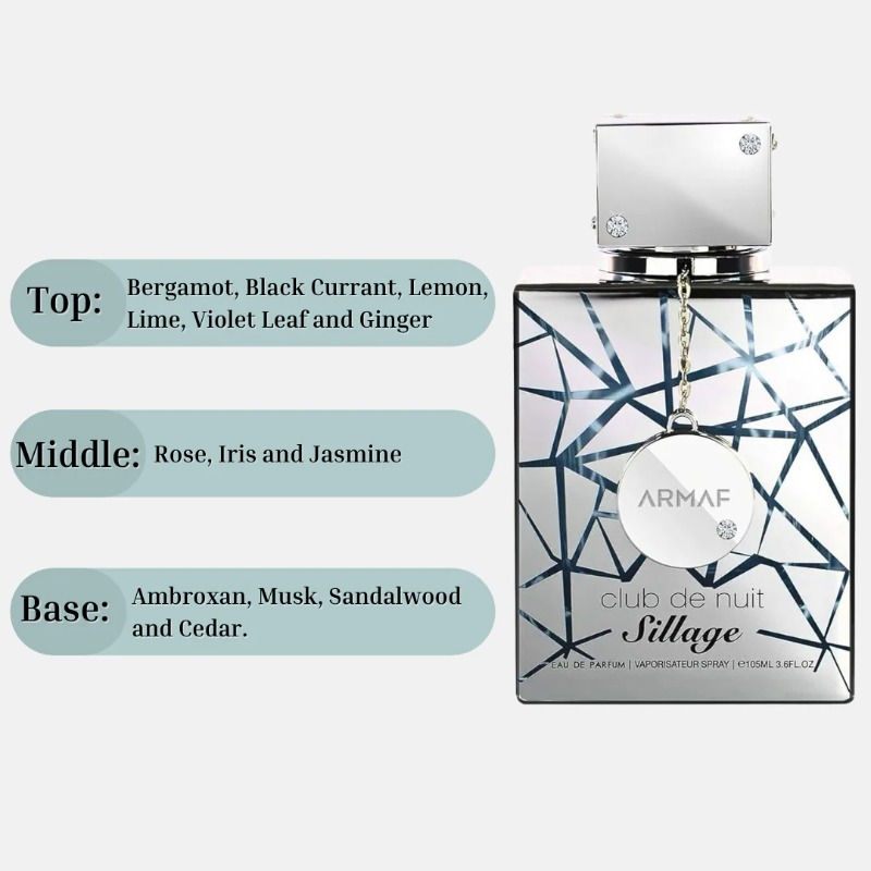 Thumbnail: Armaf Club de Nuit Sillage Eau de Parfum 105 ML Original Arab Perfumes Floral Wo