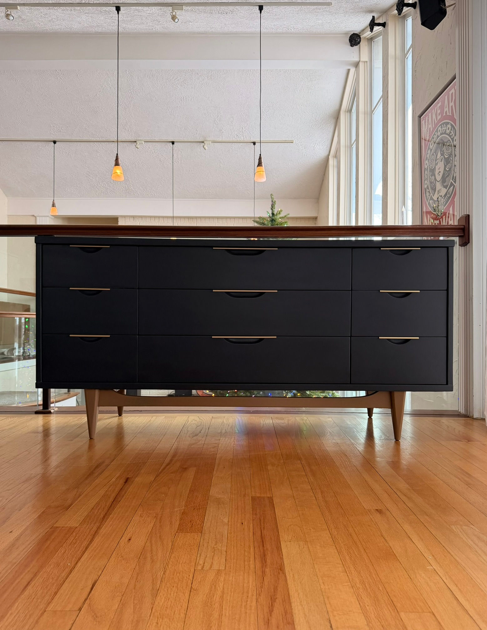 Mid-Century Modern Kent Coffee 9-Drawer Dresser / Credenza – Fully Restored