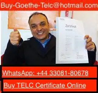 WhatsApp :+44 33081-80678) How to Get TELC Certificate Without Exams Online in Germany