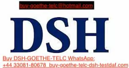 WhatsApp: +44 33081-80678) Buy registered DSH certificate online without exams for sale in India