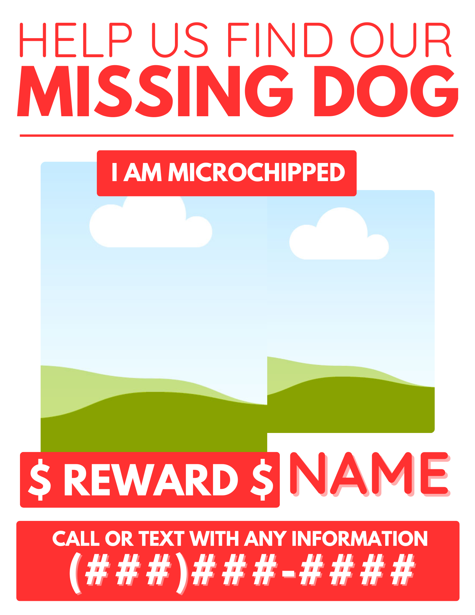 missing dog, lost pet, flyer, pearland, search, rescue, tracking