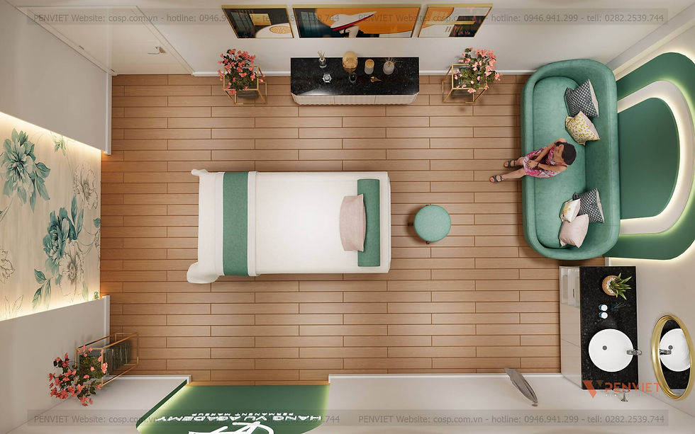 thiet ke spa mau xanh: tao nen khong gian thu gian tuoi mat va an lanh