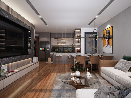 thiet ke noi that can ho cao cap: nang tam dang cap song