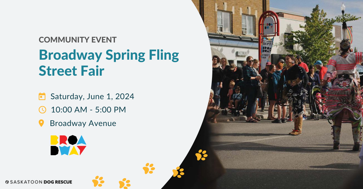 Sasatoon Fair 2024 Broadway Spring Fling Street Fair | Saskatoon Dog Rescue