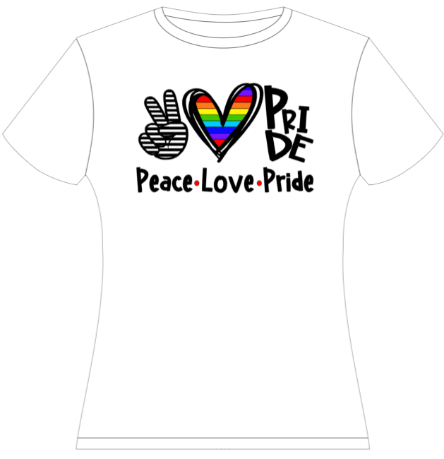 pride white tshirts