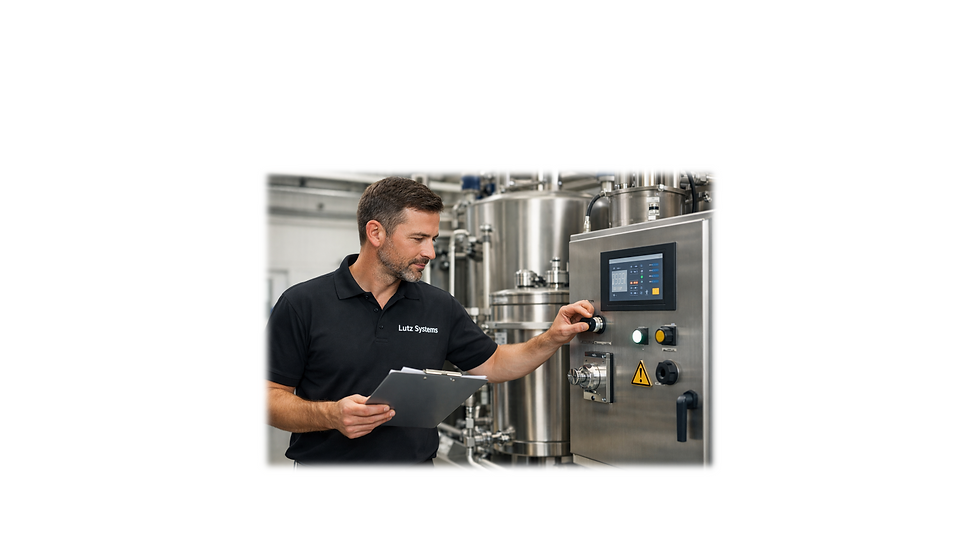 Wartung & Service durch einen Mitarbeiter von Lutz Systems GmbH