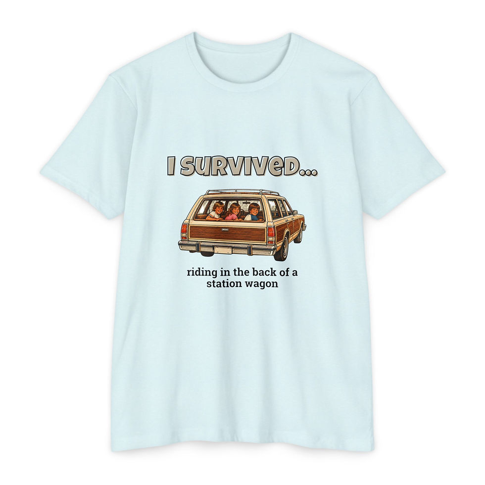 Thumbnail: I Survived…Riding in the Back of a Station Wagon | Retro T-Shirt