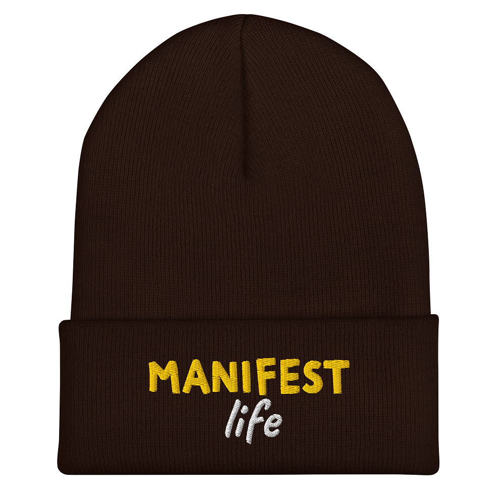 Thumbnail: Manifest Life Cuffed Beanie