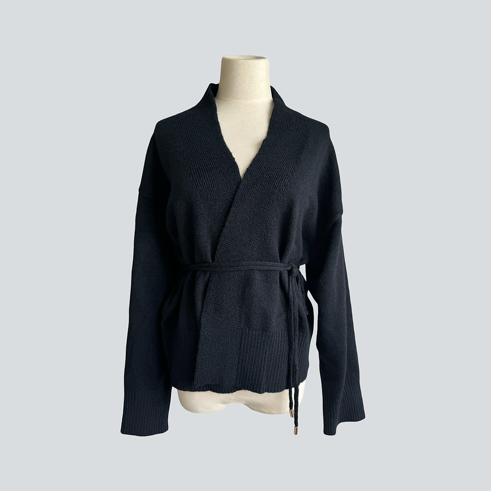 Thumbnail: 【CUDDLE】Eco Cache-Coeur Knit Cardigan