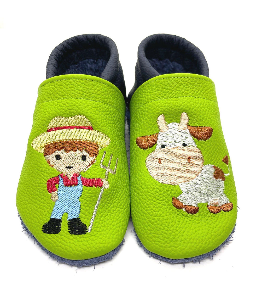 ღ Lederpuschen / Krabbelpuschen / Lauflernschuhe Bauerntrampel  ab Gr. 18/19 ღ