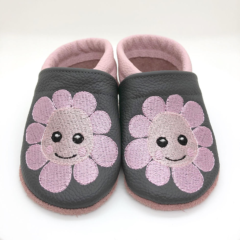 ღ Lederpuschen / Krabbelpuschen / Lauflernschuhe Blümli ab Gr. 18/19 ღ