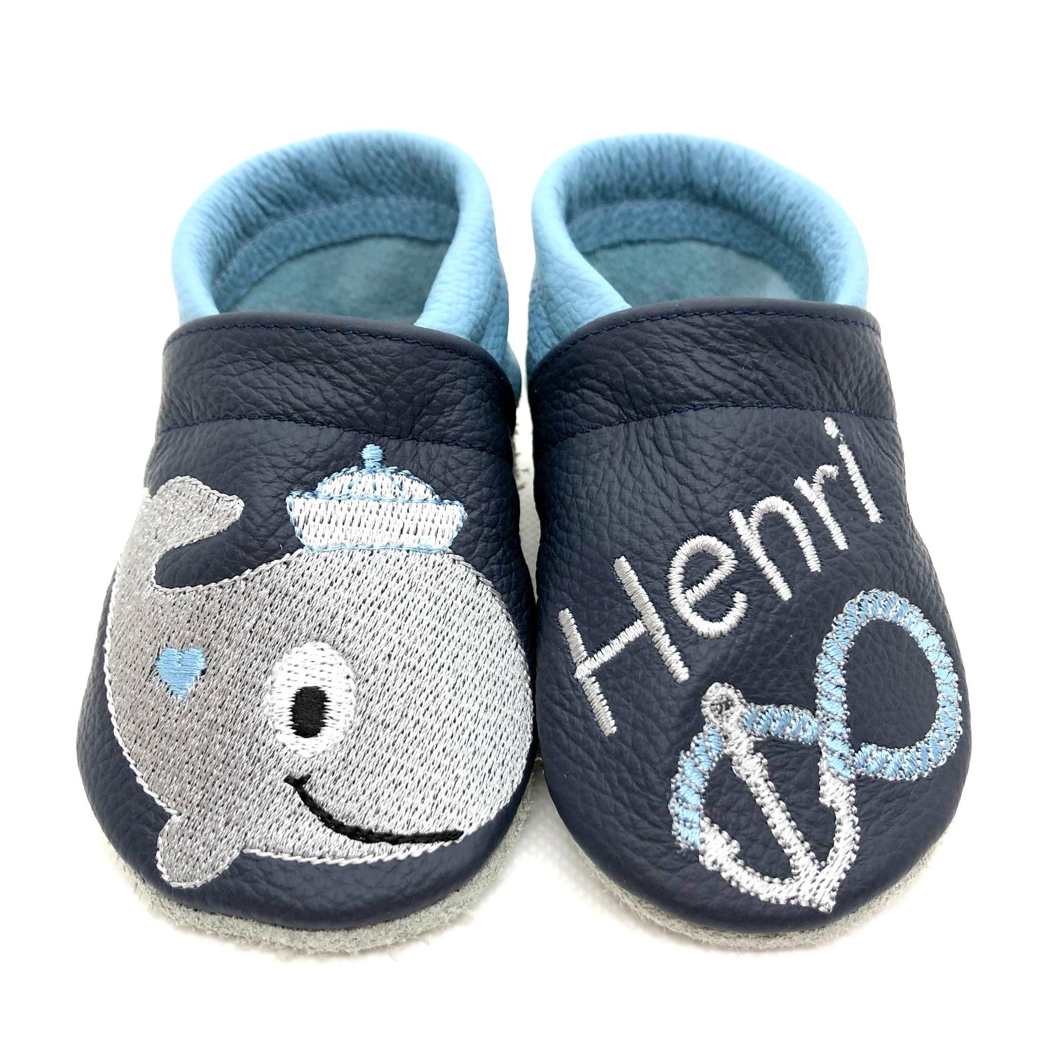 ღ Lederpuschen / Krabbelpuschen / Lauflernschuhe Walmatrose ab Gr. 18/19 ღ