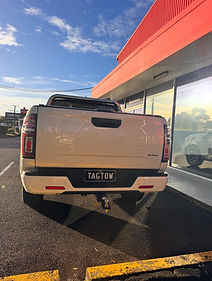 gwm cannon with tag towbar installed