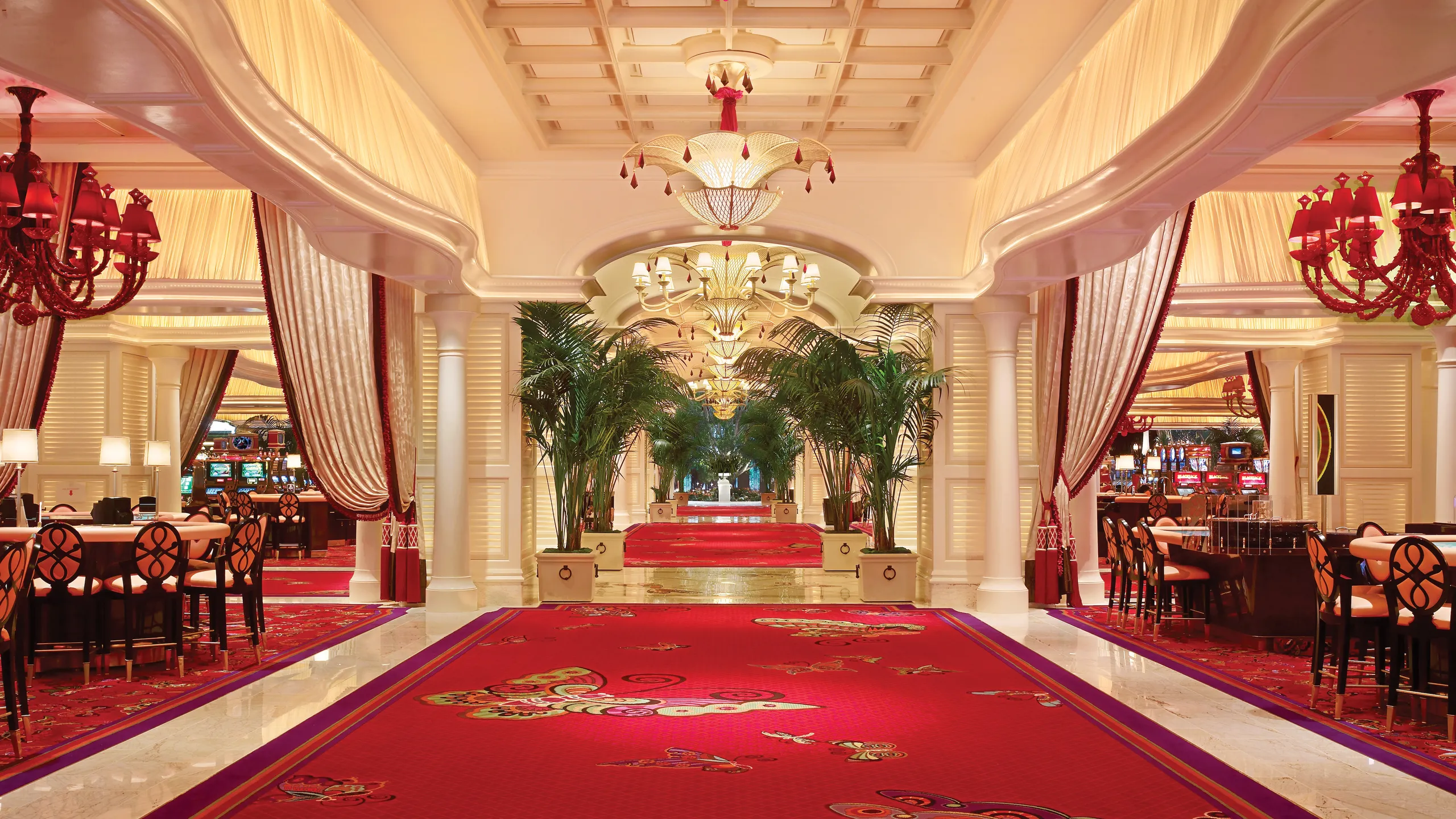 Stylish reception hall at Wynn Las Vegas - GC's Event Services.