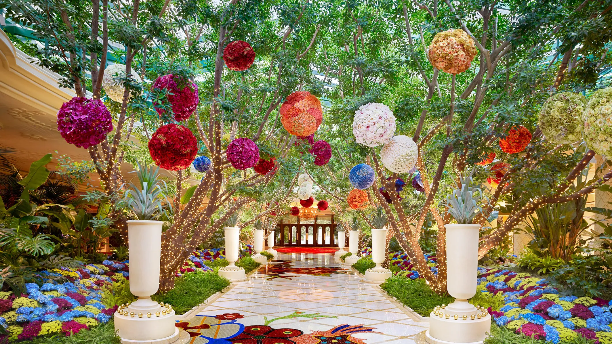 Outdoor garden event venue at Wynn Las Vegas - GC's Event Services.