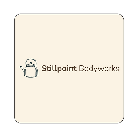 Stillpoint Bodyworks normal logo with kettle