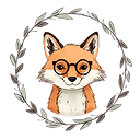 Barefoot & Fox logo with illustrated fox in wreath
