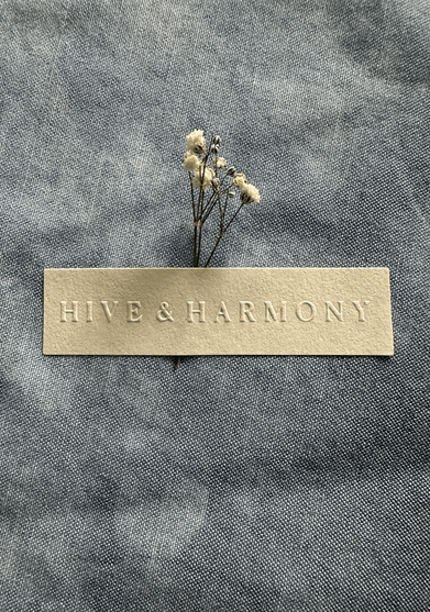 Hive & Harmony embossed logo