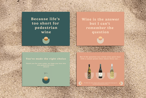 Frances Naylor Northern Beaches Wine Co postcards
