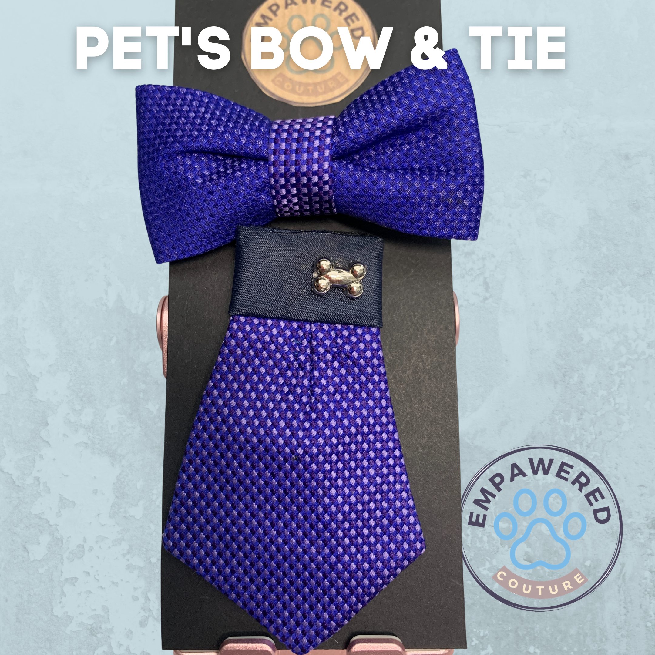 100% Italian Silk Bow and Tie