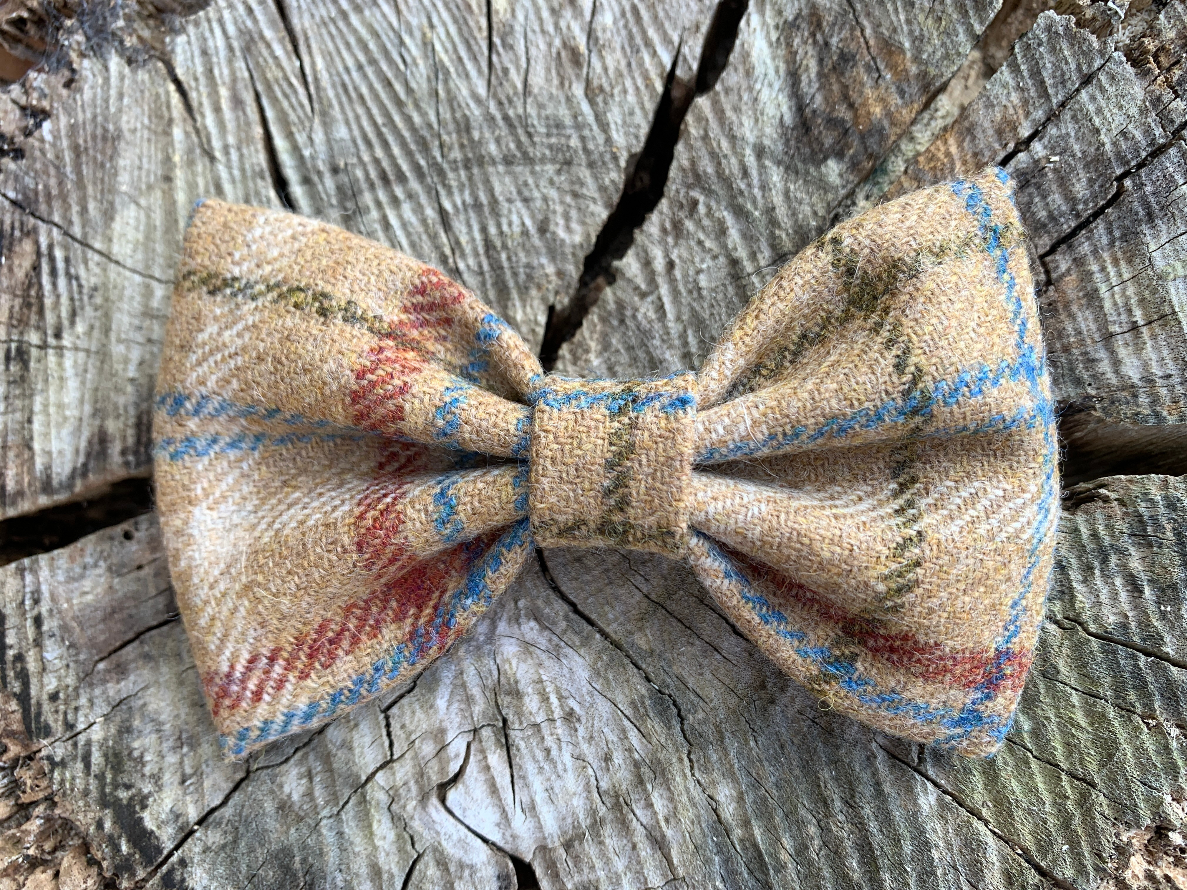 Tartan Tweed Dog Bow-Tie